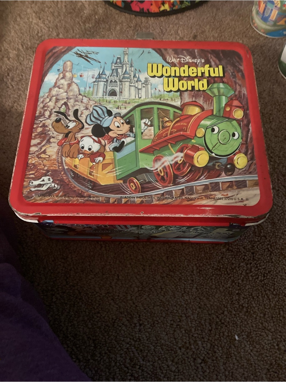 Disney world vintage lunch box